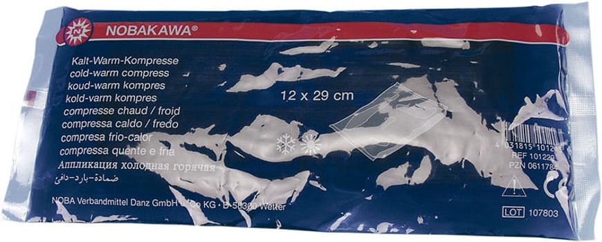 Nobakawa, kulde/ varmeomslag med non woven betræk, 12 cm x 29 cm