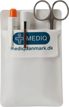 Diverse, lommebeskytter hvid, 9 cm x 14 cm