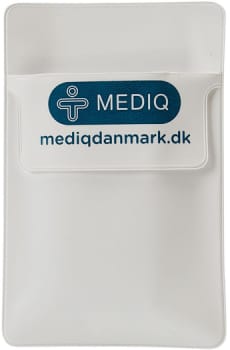 Diverse, lommebeskytter hvid, 9 cm x 14 cm