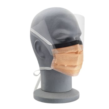 Klinion, 365 maske, type IIR, orange, m. visir og bindebånd