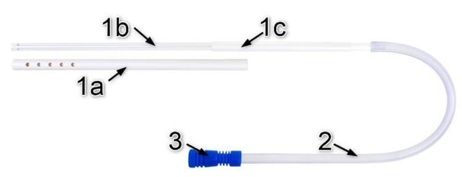 Extrudan, Sugesæt, Pool, lige, ch 20/30, tragt, st, 350 cm