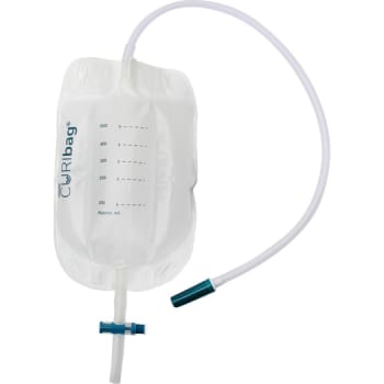 CURIbag Flerkammer, benpose, 50cm just.slange, krydsventil, NW, 500 ml