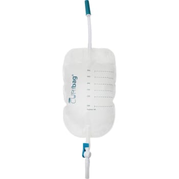 CURIbag, benpose, 10cm slange, drejeventil, 600 ml