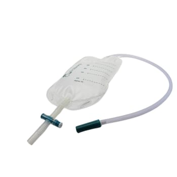 CURIbag, benpose, 50cm just.slange, krydsventil, NW, 600 ml