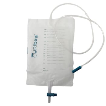CURIbag, sengepose, 110cm slange, krydsventil, 2000 ml