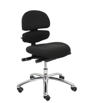 Vela Latin 600, Stol,siddeh. 44-59cm,5 hjul,sort pol.ramme,rygbøjl