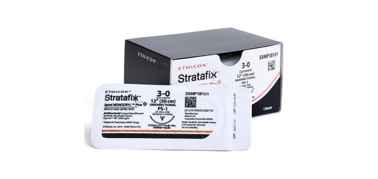 Ethicon Stratafix PDS Spiral, sutur, violet, 70 cm, SH nål, 3-0