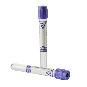 Vacusera, blodprøve glas, lilla, K2 EDTA, steril, 7/6 ml