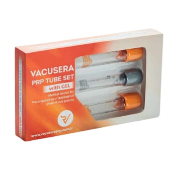 Vacusera, PRP rør, 2 rør na.citrat m/gel, 1 opsaml. rør, st., 2 x 8 ml & 1 x 5 ml