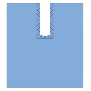 365, Slidslagen med klæb, plast, 20 x 80 cm, steril, 150 x 200 cm