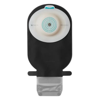 SenSura Mio Convex Blød, 1-dels ileostomipose, Midi, vindue, sort, Ø 15-33 mm