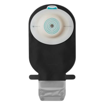 SenSura Mio Convex Light, 1-dels ileostomipose, Maxi, vindue, sort, Ø 31-43 mm