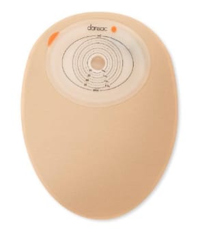 NovaLife TRE 1, 1-dels colostomipose, flad, Maxi, m/vindue, beige, 25-55/70 mm