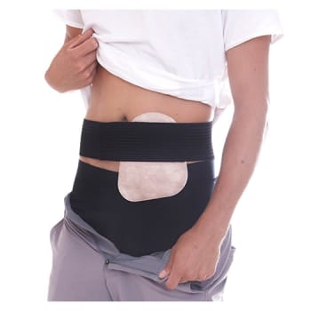 Nordicare StomiMini, stomibælte, elastisk, velcro, sort, højde: 7,5 cm, ONE SIZE