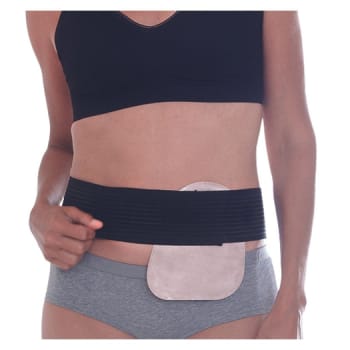 Nordicare StomiMini, stomibælte, elastisk, velcro, sort, højde: 7,5 cm, ONE SIZE