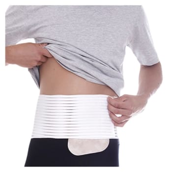 Nordicare Mika, fikseringsbånd, velcro, hvid, H: 15 cm, 65-115 cm, small/medium