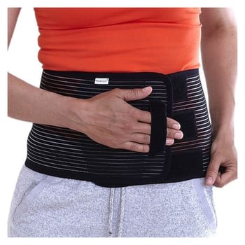 Nordicare Smidig, bælte, velcro, sort, højde: 20 cm, 80-100 cm, medium