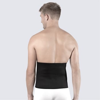 Nordicare Stomi BAS bælte, velcro, klipbar, sort, L: 110-125 cm, H: 25 cm, X-large