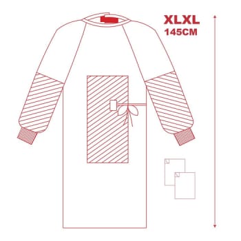 365, OP kittel, forstærket, 151 cm, steril, x-large/x-lang