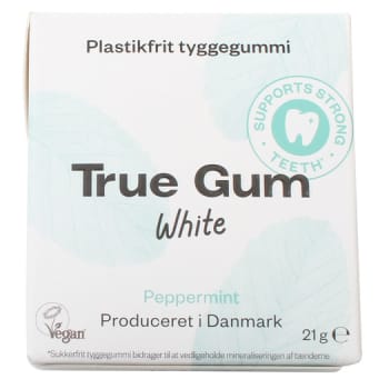 Tyggegummi, True Gum Mint, 21 gram