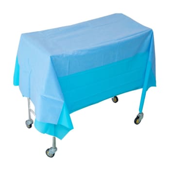 365, afdækning til assistancebord, blå, steril, 190 cm x 140 cm