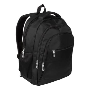 Sygepleje/lægetaske, rygsæk m. 4 rum, plads til laptop, sort, B: 32,5 cm, D: 25 cm, H: 44 cm