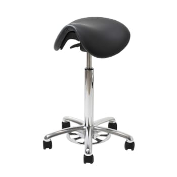 Standard Vela Samba400 Medical, sadelstol sort skai m fod højdereg. & bløde hjul