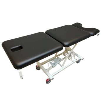 Rehab Care undersøgelsesleje, 3-delt gyn, sort, papirholder