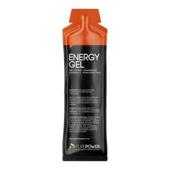 Pure Power, energy gel med koffein, Appelsin-smag, brev, 60 g