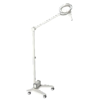 Dr. Mach, 120F LED undersøgelseslampe, kørbart stativ,swing
