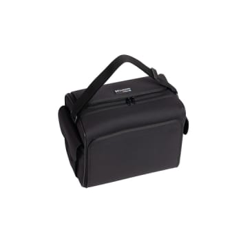 Care case lægetaske, kunststof sort m/ruminddeling og skulderstrop