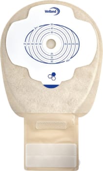 Aurum Plus ileostomi, Midi, sand, hul 25 mm, med Manuka honning