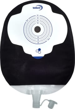 Aurum Plus Urostomi, maxi, sort, hul 25 mm, med  Manuka honning