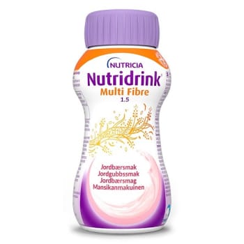 Nutridrink Multi Fibre, jordbær, 200 ml