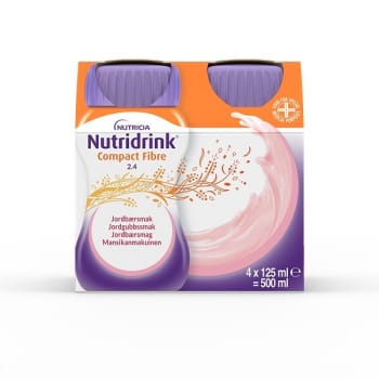 Nutridrink Compact Fibre, jordbær, 125 ml