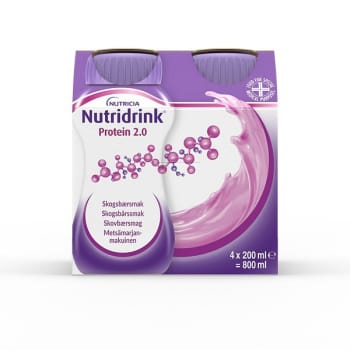 Nutridrink Protein 2.0, skovbær, 200 ml