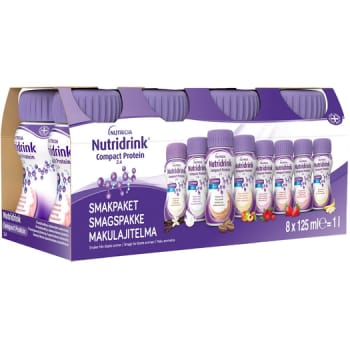 Nutridrink Compact Protein, startpakke, forskellige smage, 125 ml