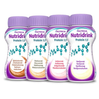 Nutridrink Protein, mix-pakke, forskellige smage, 200 ml