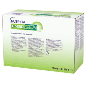 Emsogen, aminosyre, MCT og kulhydrater, brv. a 100 g, 1000 g