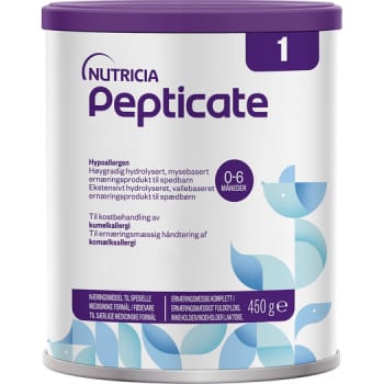 Pepticate, modermælkserstatning, tilskudsbl., 450 g