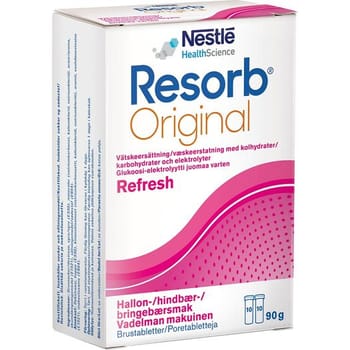 Resorb, Original Hindbær, væskeerstatning