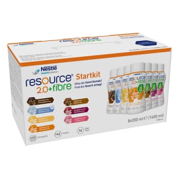 Resource 2.0 Fibre, startpakke, forskellige smage, 200 ml