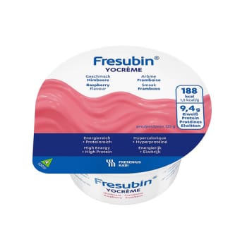 Fresubin Yocreme, dessert hindbær, 125 g