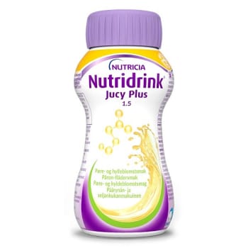 Nutridrink Jucy Plus, pære/hyldeblomst, 200 ml