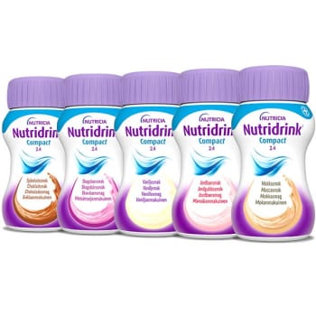 Nutridrink Compact, mix-pakke, forskellige smage, 125 ml