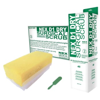 Nex neglebørste med svamp og neglerenser, tør, steril 9 cm x 4,5 cm x 3,5 cm