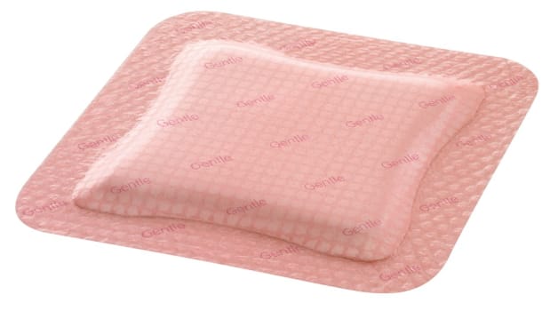 Allevyn Gentle Border kiinnittyvä sidos 7,5 x 7,5 cm steriili