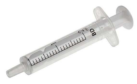 BD Discardit injektioruisku 2-os LUER 2 ml