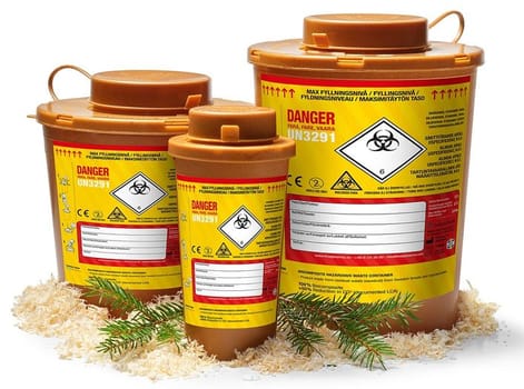 WoodSafe biokomposiitti riskijäteastia 2,0 l