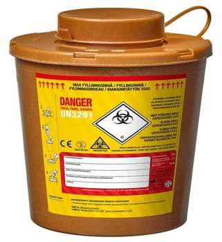 WoodSafe biokomposiitti riskijäteastia 2,0 l